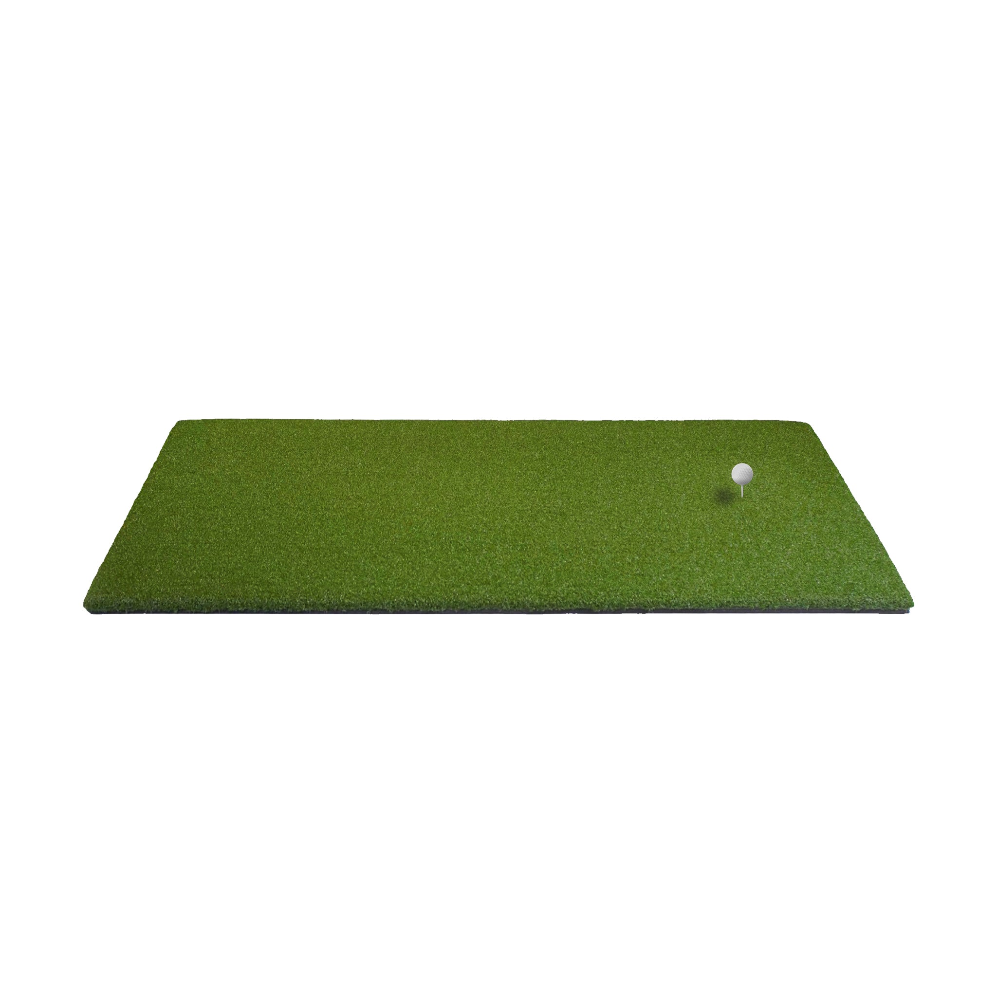 Rectangular golf mat with a white tee on the right side.